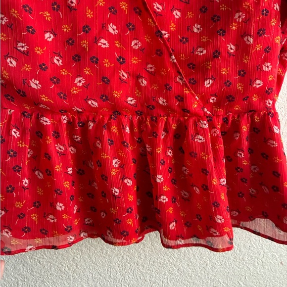 Madewell Tiered-Sleeve Peplum Top in Metallic
Prairie Posies Red 8 - Picture 7 of 12